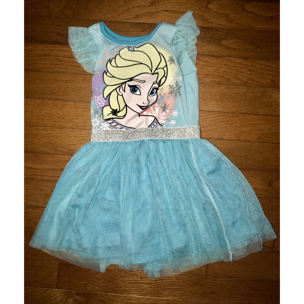 Disney Store Elsa Frozen Themed Dress w/ Tulle